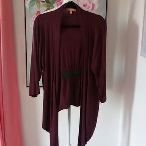 ELLEN TRACY open front cardigan